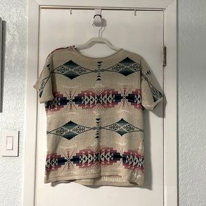 Short sleeve Chaps sweater